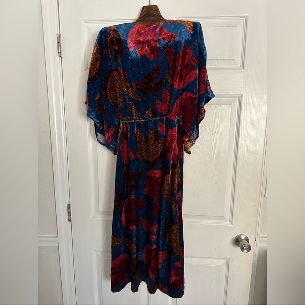 Velour FarmRio Anthropologie midi dress - Picture 14 of 15